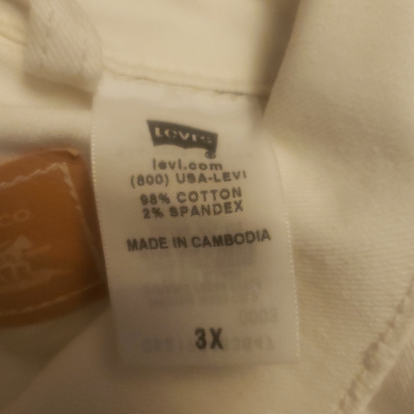 3X Used white vintage Levi Jacket - Picture 4 of 7